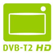 TV Empfang mit dem grünen DVB-T2 HD-Logo